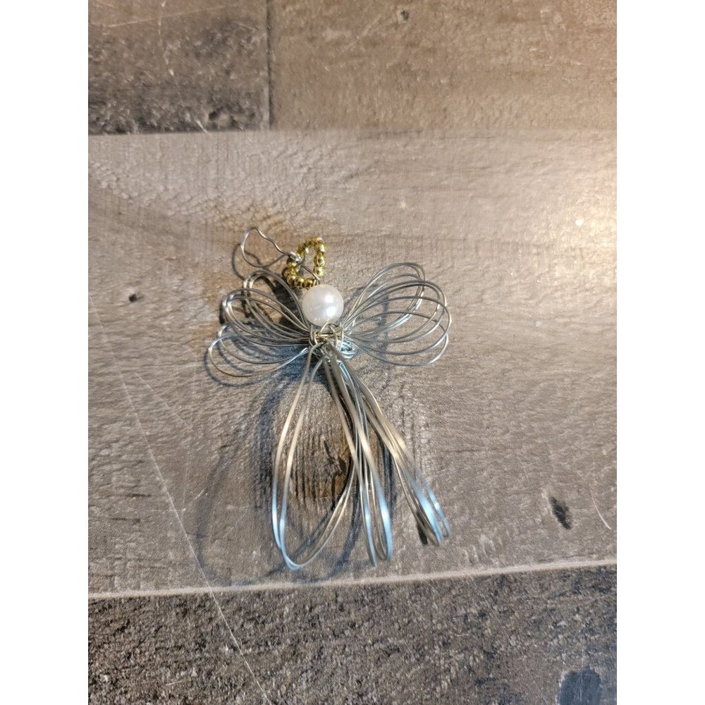 Angel Handmade wired halo ornament xmas